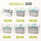 🍱 Contenitore 2 in 1 Drenante e Serbafreschezza ❄️✨ - Doppia Chiusura Ermetica | -20°C a 120°C | Trasparente | Impilabile | 6 Misure | Set 3/4/5 Pezzi | 50% DI SCONTO