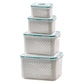 🍱 Contenitore 2 in 1 Drenante e Serbafreschezza ❄️✨ - Doppia Chiusura Ermetica | -20°C a 120°C | Trasparente | Impilabile | 6 Misure | Set 3/4/5 Pezzi | 50% DI SCONTO