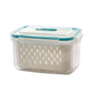 🍱 Contenitore 2 in 1 Drenante e Serbafreschezza ❄️✨ - Doppia Chiusura Ermetica | -20°C a 120°C | Trasparente | Impilabile | 6 Misure | Set 3/4/5 Pezzi | 50% DI SCONTO