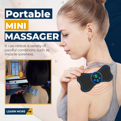💆 Mini Massaggiatore Cervicale Portatile EMS TENS ⚡ | 6 Modalità e 10 Livelli di Intensità 🎯 | Sollievo Dolori Muscolari Collo e Schiena 🌿 | Design Wireless Ultraleggero ✨