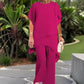 ✨SCONTO DEL 60% – Grazioso set di top irregolari 👗 Elegante set di pantaloni a gamba larga – Comodo e perfetto per la primavera