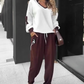 Completo maglia e pantaloni da jogging color-block