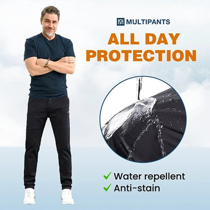 👖60% DI SCONTO🛠️MultiPants – Pantaloni cargo resistenti, multitasche e altamente elasticizzati 2