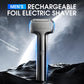 🪒 Rasoio Elettrico a Lamina da Uomo Ricaricabile ⚡ Testina Magnetica Ergonomica 11° Impermeabile IPX6 | Rasatura Profonda Delicata Wet & Dry con Ricarica USB-C ✨