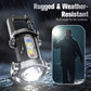 🔦 Mini Torcia Portachiavi LED+COB Ricaricabile Type-C ⚡ | 7 Modalità di Luce con Moschettone Integrato 💡 | Ultra Leggera 29g per Campeggio, Auto ed Emergenza 🧰