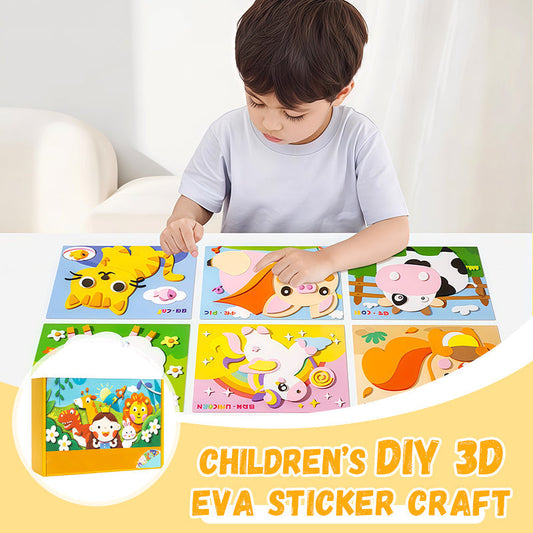 🧩🧩Creazione fai da te per bambini con adesivi 3D in EVA