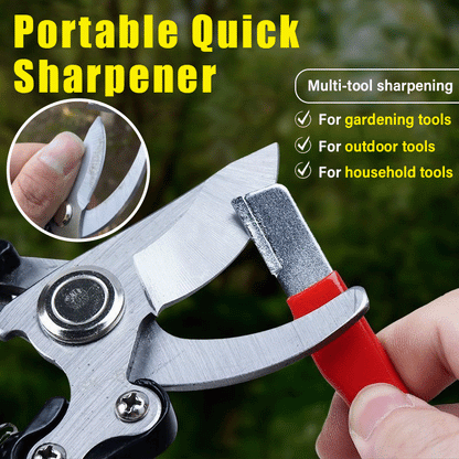 🔪 Affilatrice Portatile Rapida in Acciaio al Tungsteno ✨🪣 - Impugnatura Antiscivolo PVC | 12,2 cm | Coltelli/Forbici/Asce | 2 Colori | Outdoor & Giardino | 50% DI SCONTO