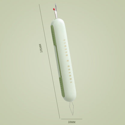 🪡 Infilago Automatico e Scucitore Tagliafilo 2 in 1 🧵 | Design Retrattile Telescopico con Impugnatura Facile ✂️ | Infila Aghi Istantaneo per Cucito a Mano e Macchina ✨