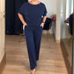 💥Offerta speciale: 50% di sconto-Elegante cardigan lungo, top e pantaloni, set di 3 pezzi