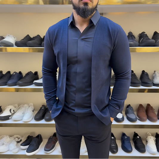 Camicia da uomo a due pezzi Mock