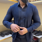 Camicia da uomo a due pezzi Mock