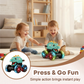 🦖 Macchina Dinosauro Spingi e Vai con Luci LED Scintillanti 🚙✨ - T-Rex | Triceratopo | Stegosauro | ABS Resistente | 6 Colori | Per Bambini 3+ | Regalo Perfetto | 50% DI SCONTO