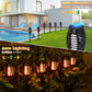 🕯️ Torce Solari da Giardino con Accensione Automatica al Tramonto ✨☀️ - IP65 Impermeabili | Senza Fili | 4 Colori | ABS | Ricarica 8h | 50% DI SCONTO