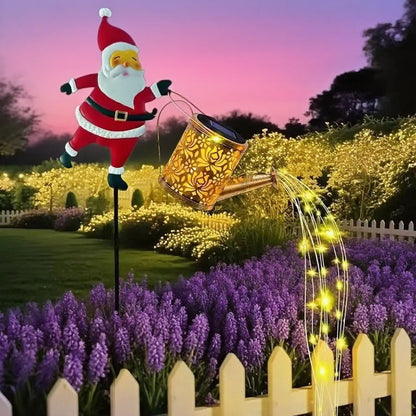 🎁Saldi natalizi 50% DI SCONTO🎅✨ Collezione di decorazioni natalizie per giardino con lanterne e luci solari a forma di bollitore