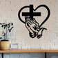 🔈🔈Sconto del 60%✝️Decorazione murale a forma di croce cristiana a forma di cuore: un simbolo di fede e amore