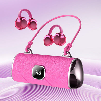 🎧Cuffie Wireless Open-Ear con Clip 🎀| Bluetooth 5.4, Audio Spaziale e Comfort Senza Pressione | Type-C, 4 Ore di Ascolto, Portata 10 m🌸