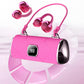 🎧Cuffie Wireless Open-Ear con Clip 🎀| Bluetooth 5.4, Audio Spaziale e Comfort Senza Pressione | Type-C, 4 Ore di Ascolto, Portata 10 m🌸