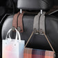 🚗Ganci Universali per Poggiatesta Auto | Realizzati in Morbida Pelle PU 👜 | Struttura Resistente in Lega di Zinco 💪 | Organizza lo Spazio Interno ✨