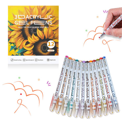Set di penne gel multicolori per disegnare e colorar
