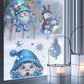 Decorazioni Natalizie Scintillanti per Finestre 🎄✨ | Aderiscono Senza Colla, Si Rimuovono e Riutilizzano | Motivi Visibili da Entrambi i Lati