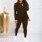Completo da ginnastica a due pezzi con maniche lunghe da donna