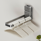 🛁 Portasciugamani Pieghevole a Ventosa | Installazione Senza Fori, Fisso in Pochi Secondi ⏱️ | Braccio Ripiegabile Salvaspazio 🔄 | Acciaio Antiruggine per Bagno e Cucina 🚿 | Barra da 22,5 cm, Grigio Elegante ✨