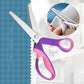 ✂️ Forbici a Zigzag per Cucito e Fai da Te | Taglio Antisfilacciamento | Lame in Acciaio Inox 2CR13 | Impugnatura Ergonomica | 4 Colori 🧵🎨