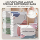 🧳💨 Sacchetti Sottovuoto Senza Pompa – Risparmia l’80% di Spazio, Materiale PA+PE Anti-Muffa, 2 Misure – Per Vestiti, Biancheria da Letto & Articoli Stagionali 🛏️✨