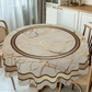 🏡 Tovaglia Impermeabile con Stampa Marmo Beige e Oro ✨📍 - Poliestere Premium | 6 Misure | Rotonda & Rettangolare | Facile da Pulire | Elegante & Moderna | 50% DI SCONTO