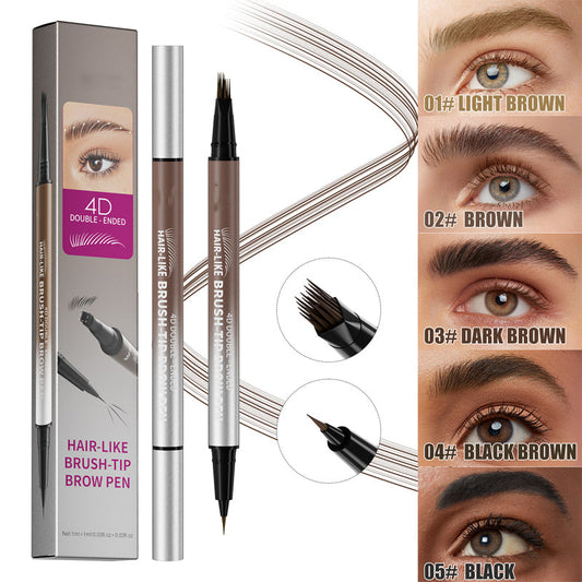 👁️ Penna Liquida Sopracciglia 2 in 1 Waterproof ✨ | Effetto Microblading a 4 Punte Pelo a Pelo 🌿 | Formula Anti-Sbavature a Lunga Tenuta 💧 | 5 Tonalità