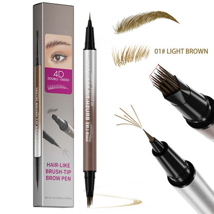 👁️ Penna Liquida Sopracciglia 2 in 1 Waterproof ✨ | Effetto Microblading a 4 Punte Pelo a Pelo 🌿 | Formula Anti-Sbavature a Lunga Tenuta 💧 | 5 Tonalità