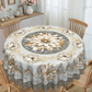 🌺 Tovaglia Floreale in Rilievo Impermeabile ed Elegante 🎀🛡️ - Anti-Macchia | Lavabile in Lavatrice | 4 Misure | Rotonda & Rettangolare | Poliestere | 50% DI SCONTO