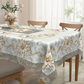 🌺 Tovaglia Floreale in Rilievo Impermeabile ed Elegante 🎀🛡️ - Anti-Macchia | Lavabile in Lavatrice | 4 Misure | Rotonda & Rettangolare | Poliestere | 50% DI SCONTO