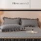 🛏️ Parure da Letto con Gonna a Balze Elegante ✨💓 - Trapuntata Spessa | Misto Cotone Premium | Antiscivolo | 5 Colori | 5 Misure | 60% DI SCONTO