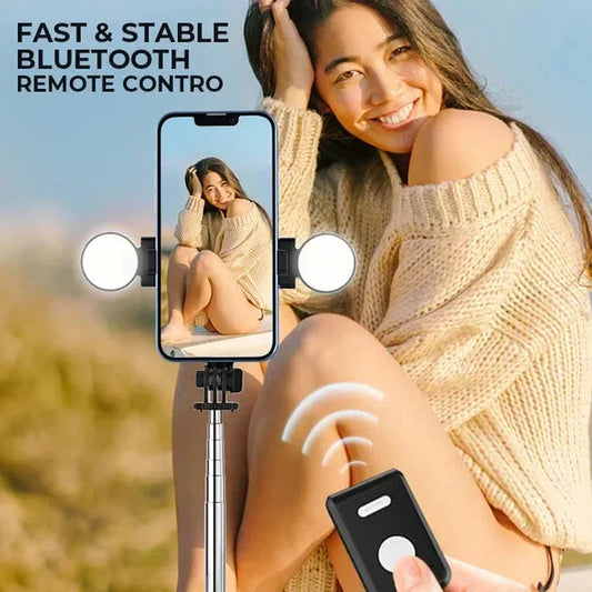 🔥Vendita calda SCONTO DEL 52%🎁Nuovo selfie stick e treppiede multifunzionale migliorato con telefono estraibile