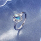 💍✨ Anello Ovale Geometrico con Pietra di Luna & Zirconi – Lega di Zinco, 2 Stili, Taglie 5-10 – Elegante per Ogni Occasione, Idea Regalo Perfetta 🌙💎