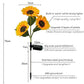 🌻 Luci Solari a Forma di Girasole per Giardino ✨☀️ - IP65 Impermeabili | 8-12h Autonomia | Ricarica Solare | Petali Realistici | Facile Installazione | 50% DI SCONTO