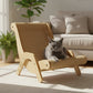 🐱Lettino Tiragraffi 2 in 1 per Gatti  | Struttura in Legno e Sisal Resistente 🛋️ | Design Ergonomico Curvo 💤 | Protegge i Tuoi Mobili ✨
