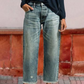 ⏳Offerta a tempo limitato⏰Jeans da donna a gamba dritta, modello cropped in stile retrò