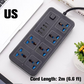 🔌 Ciabatta Multipresa con Prolunga Lunga ⚡✨ - PP + Rame Puro | Porte USB Integrate | Protezione Sovratensione | Interruttore Principale | 2m/3m | 50% DI SCONTO