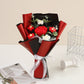 🎁Biglietto di auguri omaggio💐Delicato bouquet di fiori all'uncinetto fatto a mano💐