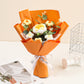 🎁Biglietto di auguri omaggio💐Delicato bouquet di fiori all'uncinetto fatto a mano💐