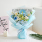 🎁Biglietto di auguri omaggio💐Delicato bouquet di fiori all'uncinetto fatto a mano💐