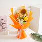 🎁Biglietto di auguri omaggio💐Delicato bouquet di fiori all'uncinetto fatto a mano💐