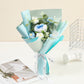 🎁Biglietto di auguri omaggio💐Delicato bouquet di fiori all'uncinetto fatto a mano💐