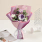 🎁Biglietto di auguri omaggio💐Delicato bouquet di fiori all'uncinetto fatto a mano💐