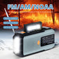 📻 Radio di Emergenza Solare a Manovella ☀️ FM/AM/WB con Torcia LED e Power Bank 2000mAh | Allarme SOS & Lampada Lettura per Blackout, Campeggio, Tempeste e Sopravvivenza 🏕️