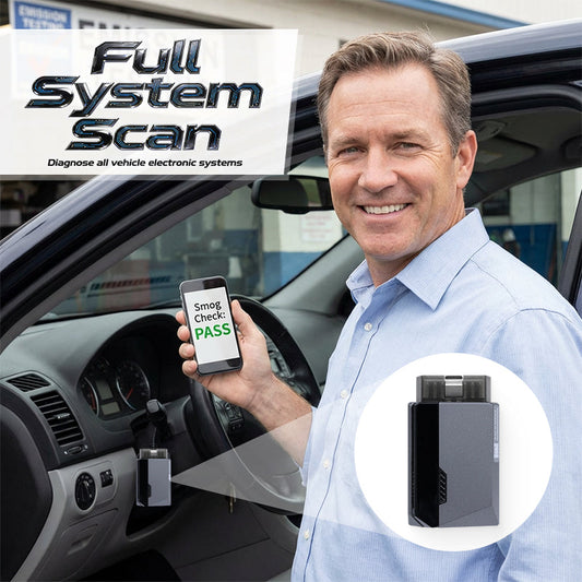 🔧🚗 Scanner Diagnostico Portatile per Auto - Diagnosi Completa di Tutti i Sistemi | Dati in Tempo Reale | Test Batteria & Emissioni | Supporto Codici DTC | Bluetooth 5.0 | Android/iOS | 84,1 × 50,4 × 27,2 mm ✨