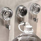 Ganci a Ventosa Sottovuoto Senza Forare 🪝✨ | Blocco Rotante a Forte Tenuta, Riutilizzabile e Resistente all'Acqua 🔄 | Per Bagno e Cucina | Bianco e Grigio