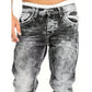💎 -57% JEANS IN DENIM ELASTICIZZATO DA UOMO! 💎 Stile emo minimalista, gamba dritta e lavaggio vintage (taglie dalla S alla 5XL)